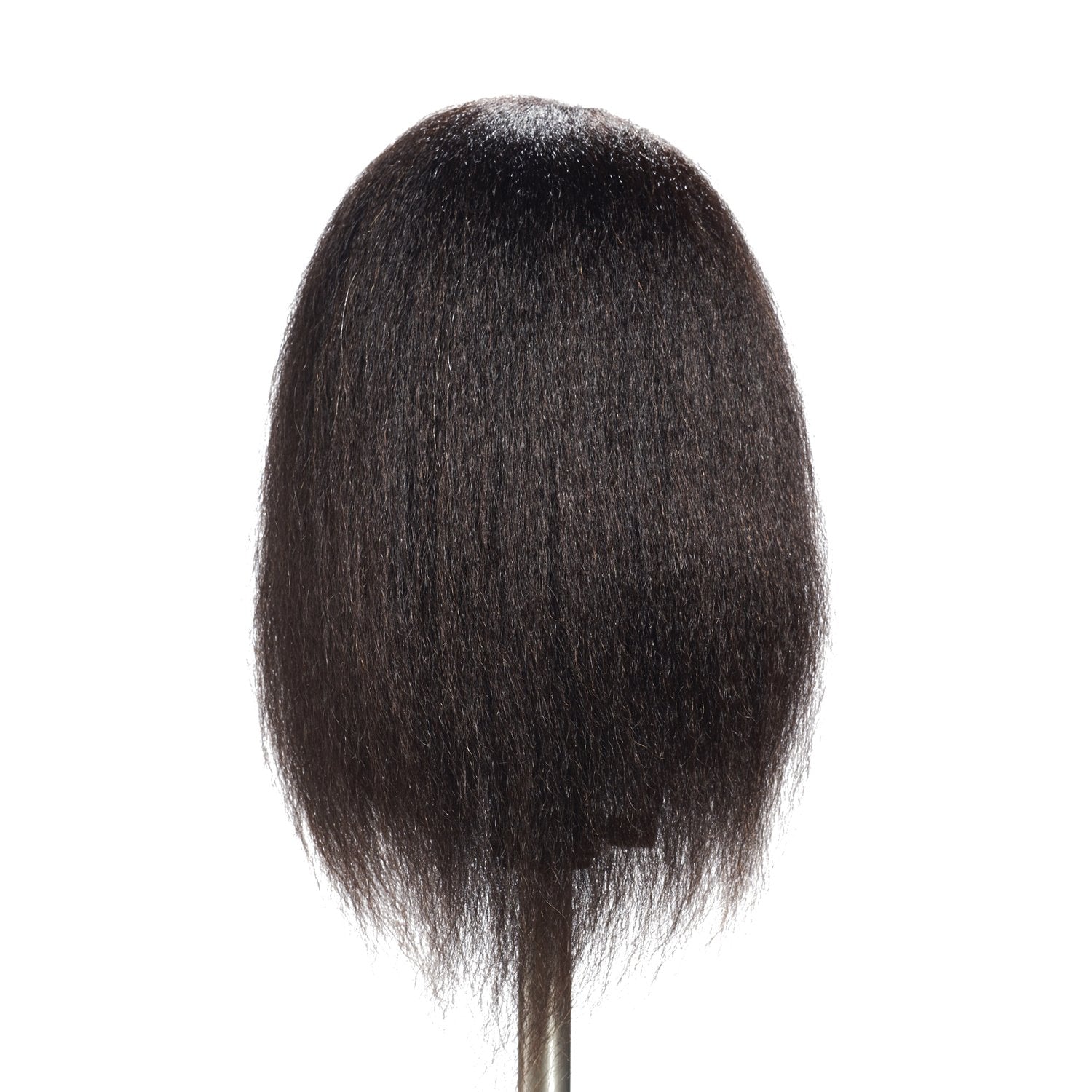 White Smoke Hairginkgo Mannequin Head - 100% Real Hair Manikin for Hairdresser Training and Styling Practice - With Clamp Stand (1711B0216)