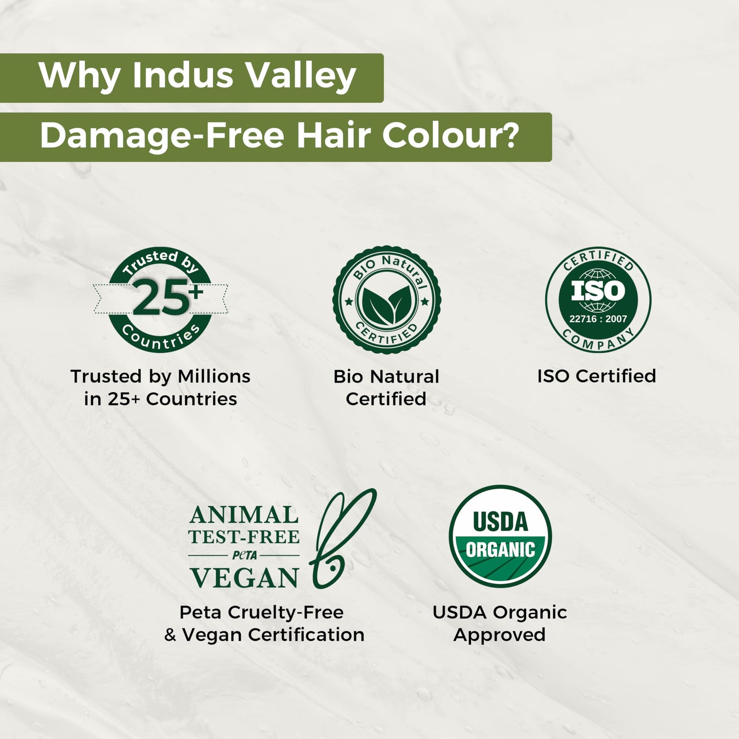 Lavender Indus Valley Natural Organic Damage Free Gel Hair Color | Organic Hair Dye, Ammonia Free, Vegan & Cruelty Free | Up to 100% Gray Coverage, Long Lasting Results |Dark Brown 3.0 (20gram+200ml)