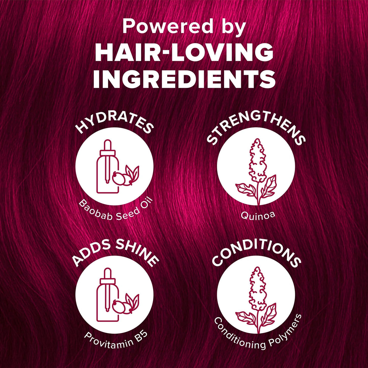 Black Splat Vegan and Cruelty-Free Semi-Permanent Hair Color Dye (6 Fl Oz, MIDNIGHT RUBY)