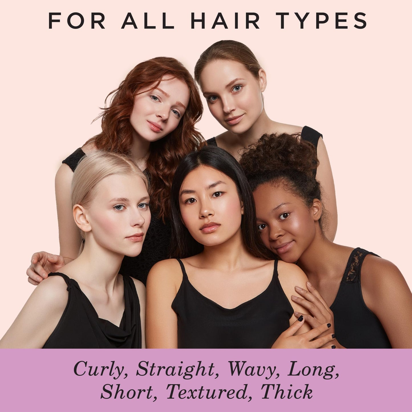Antique White Diane Pro Nylon Pin Styling Hair Brush for Detangling, Separating, Shaping and Defining Wet Thick or Curly Hair, Glides Through Tangles with Ease