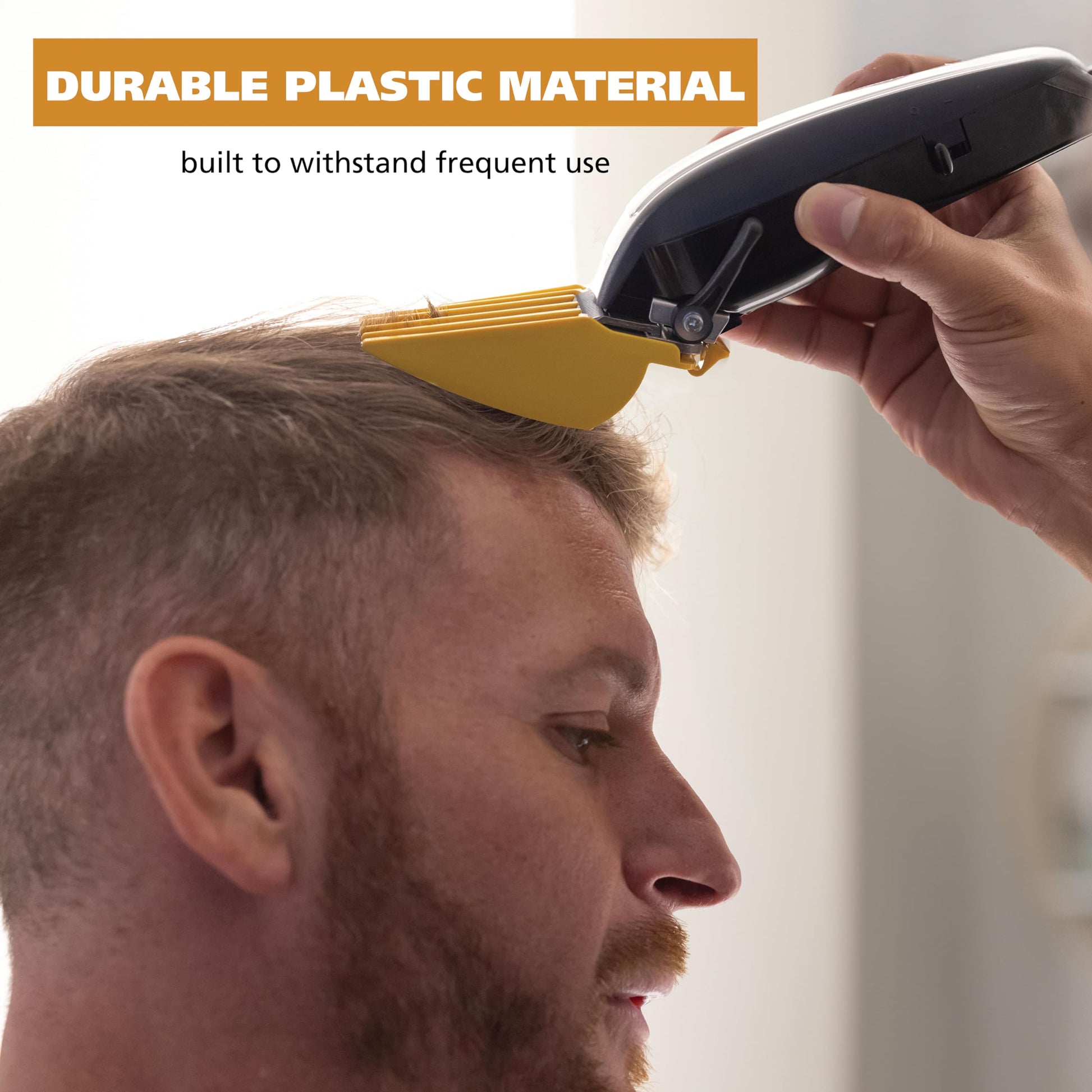 White Smoke Wahl Hair Clipper Genuine Secure Fit Attachment Guard Set for Long Hair Styles and Fades, 2 Full Size Hair Clipper Guide Combs for Increased Cutting Performance - Model 3025025
