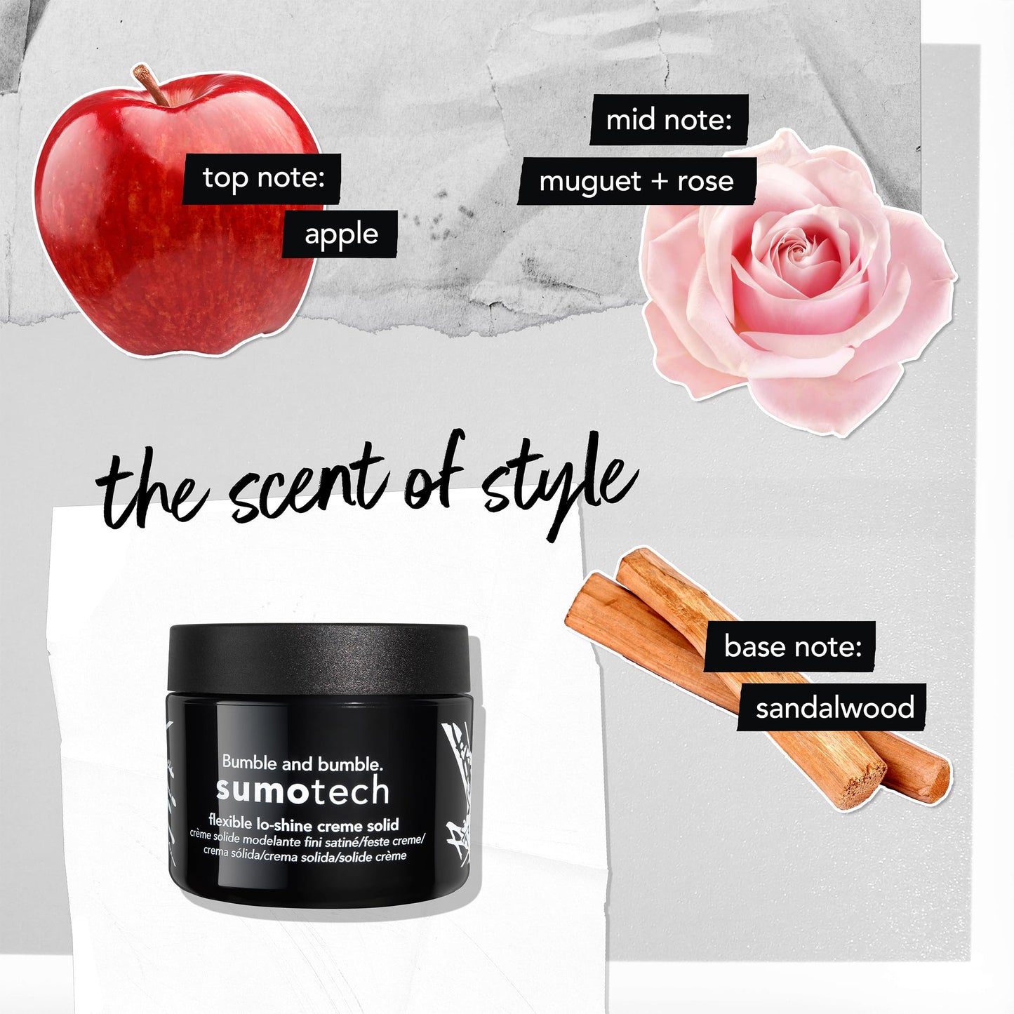 White Smoke Bumble and bumble. Sumotech Flexible Hold Cream Solid | Pliable Texture, Flexible Hold + Lo-shine Finish | For Short to Medium Hair Styles | Fine to Medium Wavy, Straight Hair Types, 1.5 Ounce