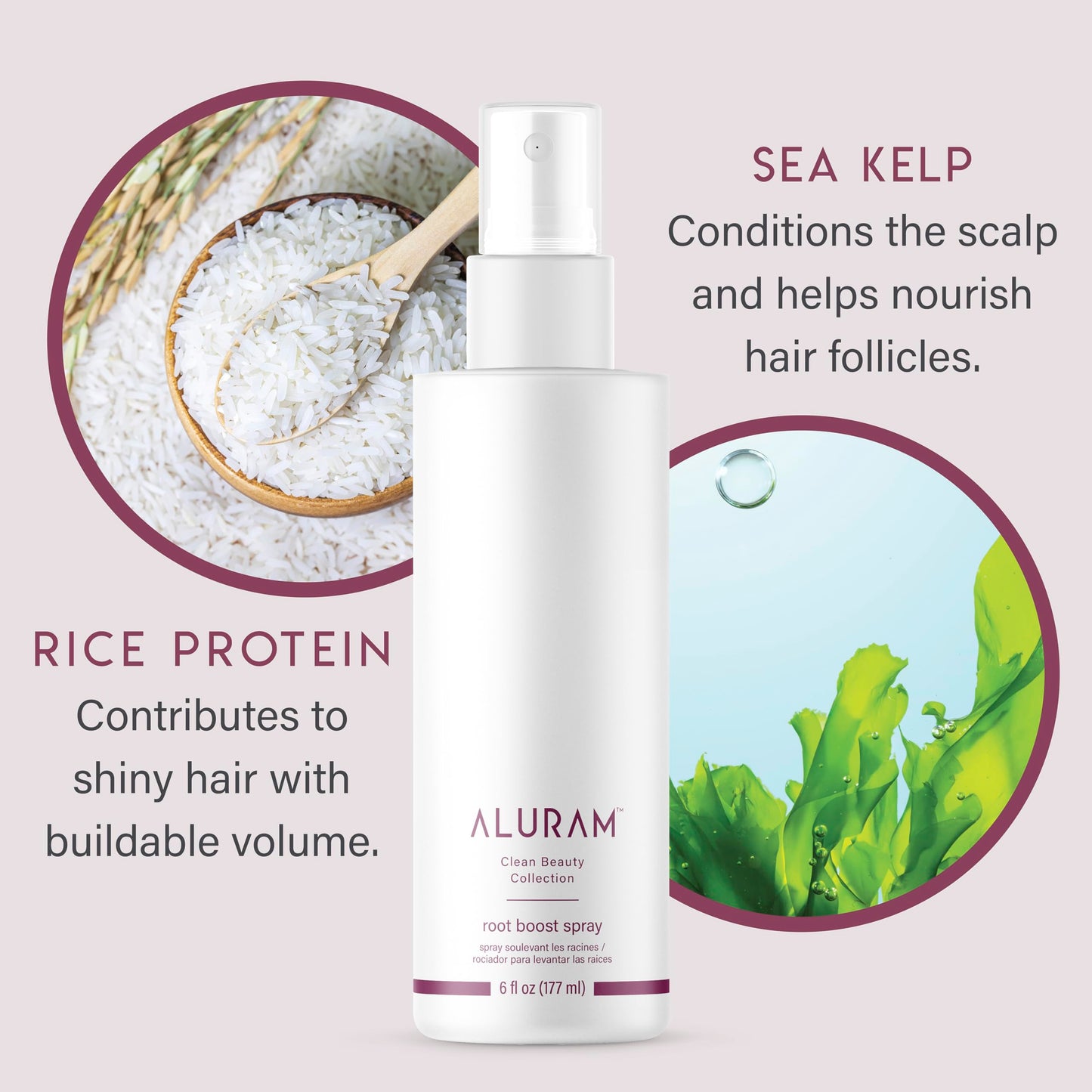 Lavender ALURAM Root Boost, Adds Volume & Lift to Roots, For Fine to Medium Hair, 6 Fl Oz