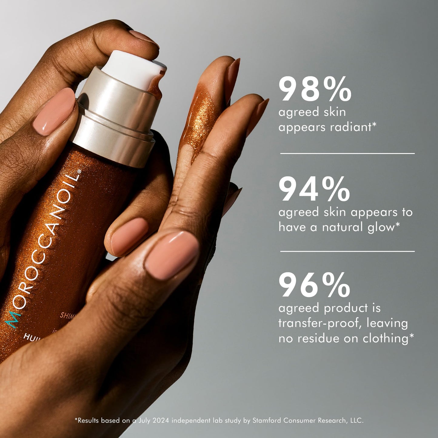 Dark Gray Moroccanoil Shimmering Body Oil, 1.7 Fl. Oz.