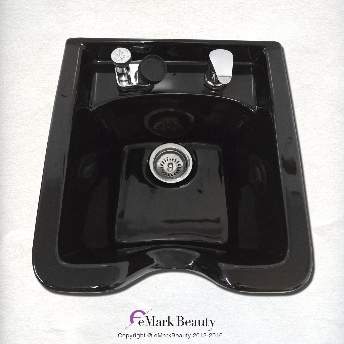 White Smoke Shampoo Bowl Black ABS Plastic Salon and Spa Hair Sink Beauty Salon Equipment TLC-B11