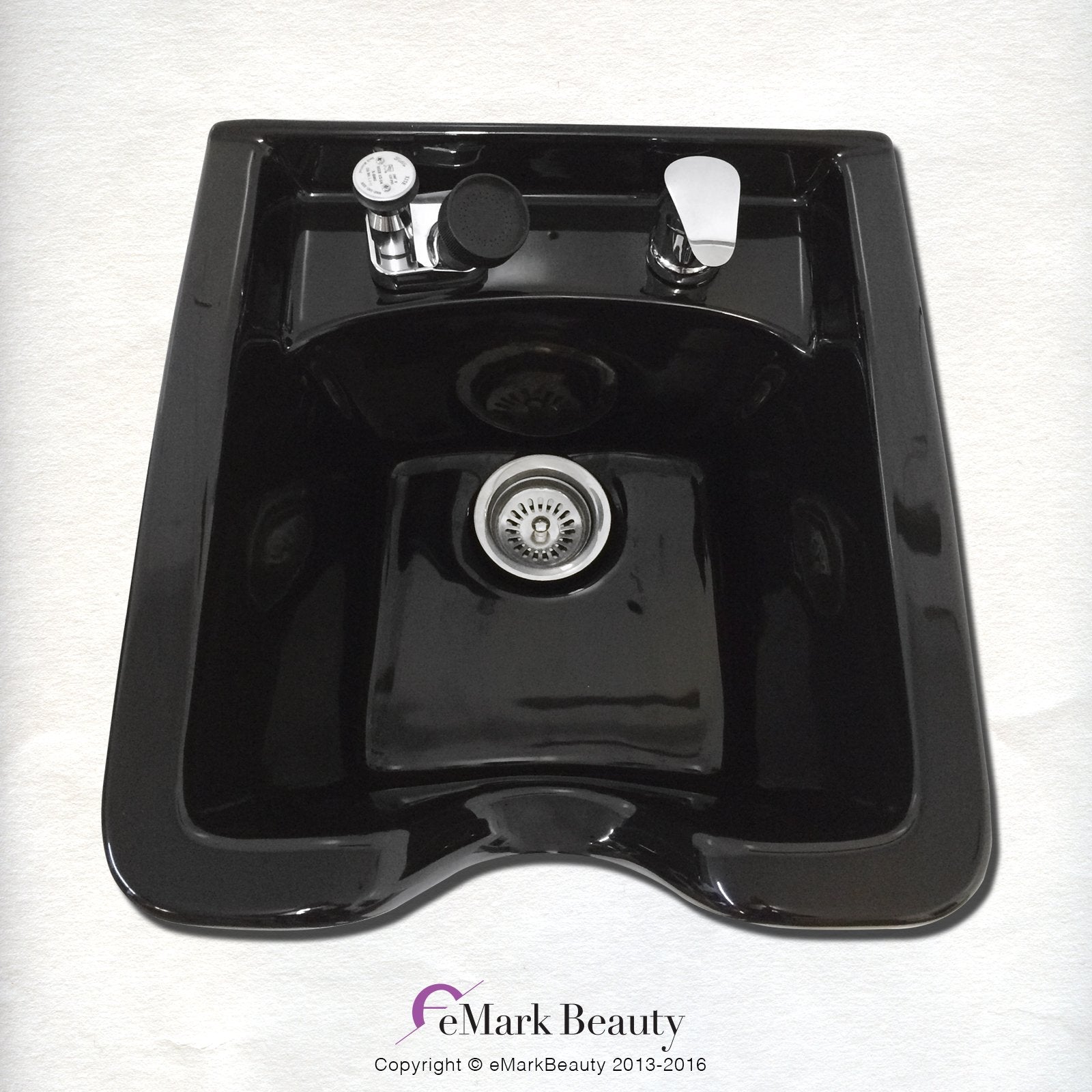 White Smoke Shampoo Bowl Black ABS Plastic Salon and Spa Hair Sink Beauty Salon Equipment TLC-B11