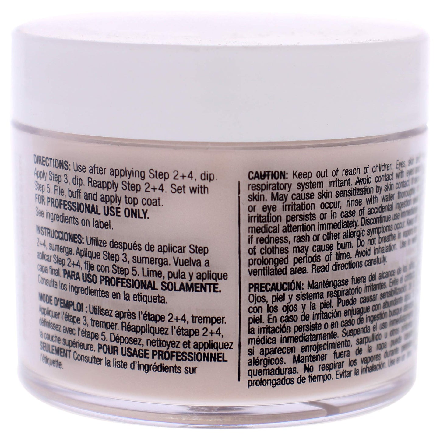 Light Gray Cuccio Pro Powder Polish Dip - Bite Your Lip - Nail Lacquer for Manicures & Pedicures, Easy & Fast Application/Removal - No LED/UV Light Needed - Non-Toxic, Odorless, Highly Pigmented - 2 oz