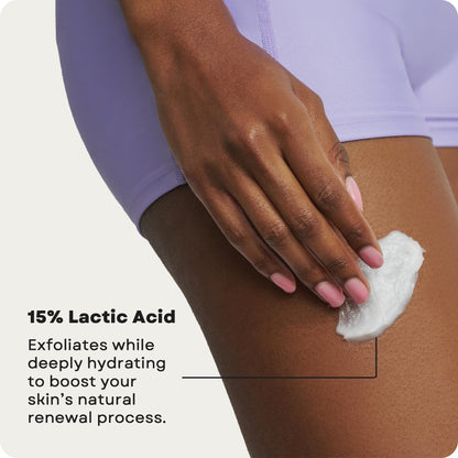 Lavender AmLactin KP Bumps Be Gone - Therapeutic Body Cream for Keratosis Pilaris - No-Scrub Exfoliator and Body Moisturizer for Dry Skin with 15% Lactic Acid AHA, 3 oz (Packaging May Vary)