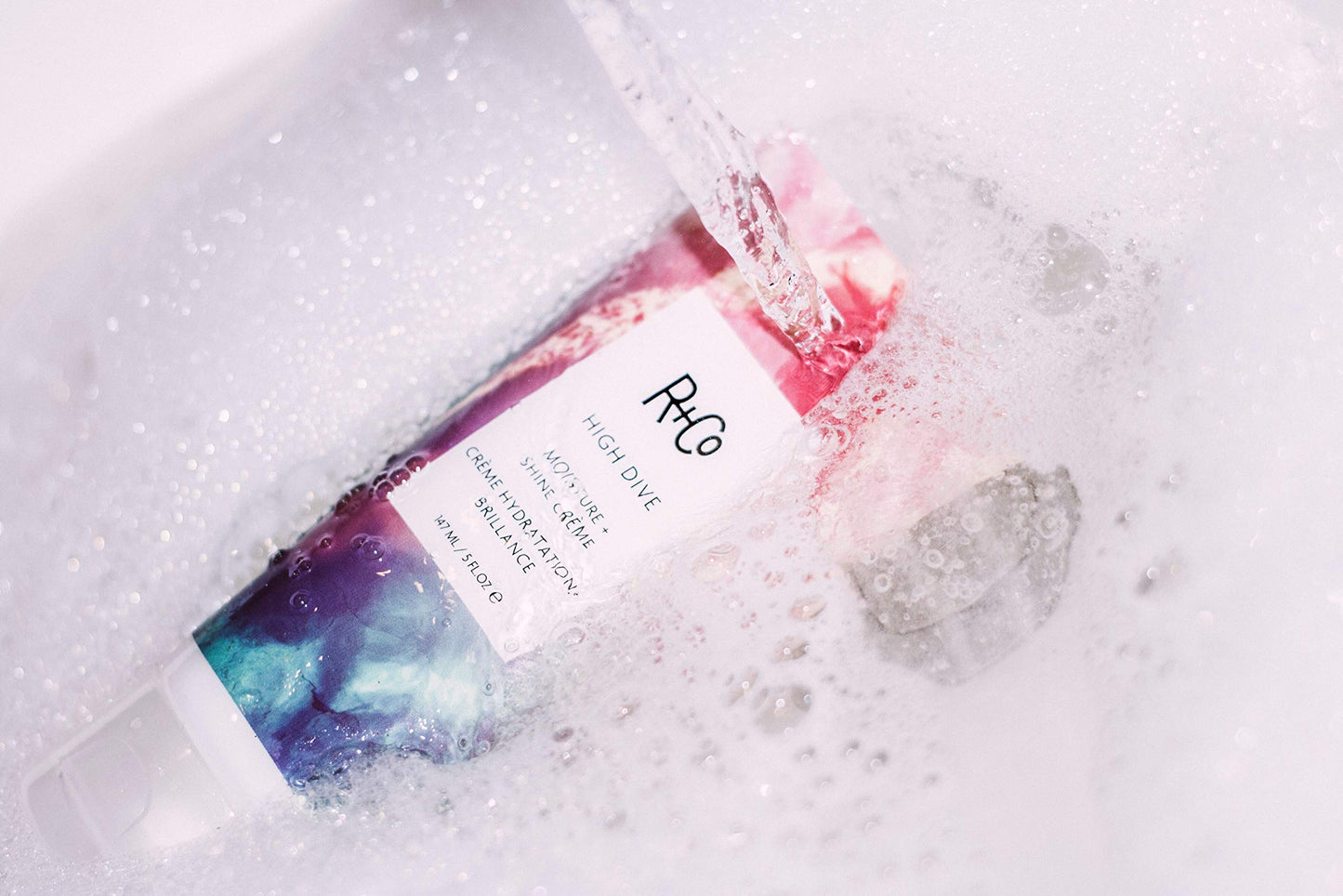 Lavender R+Co High Dive Moisture and Shine Crème | Deep Hydration + Softens + Eliminates Frizz | Vegan + Cruelty-Free | 5 Oz