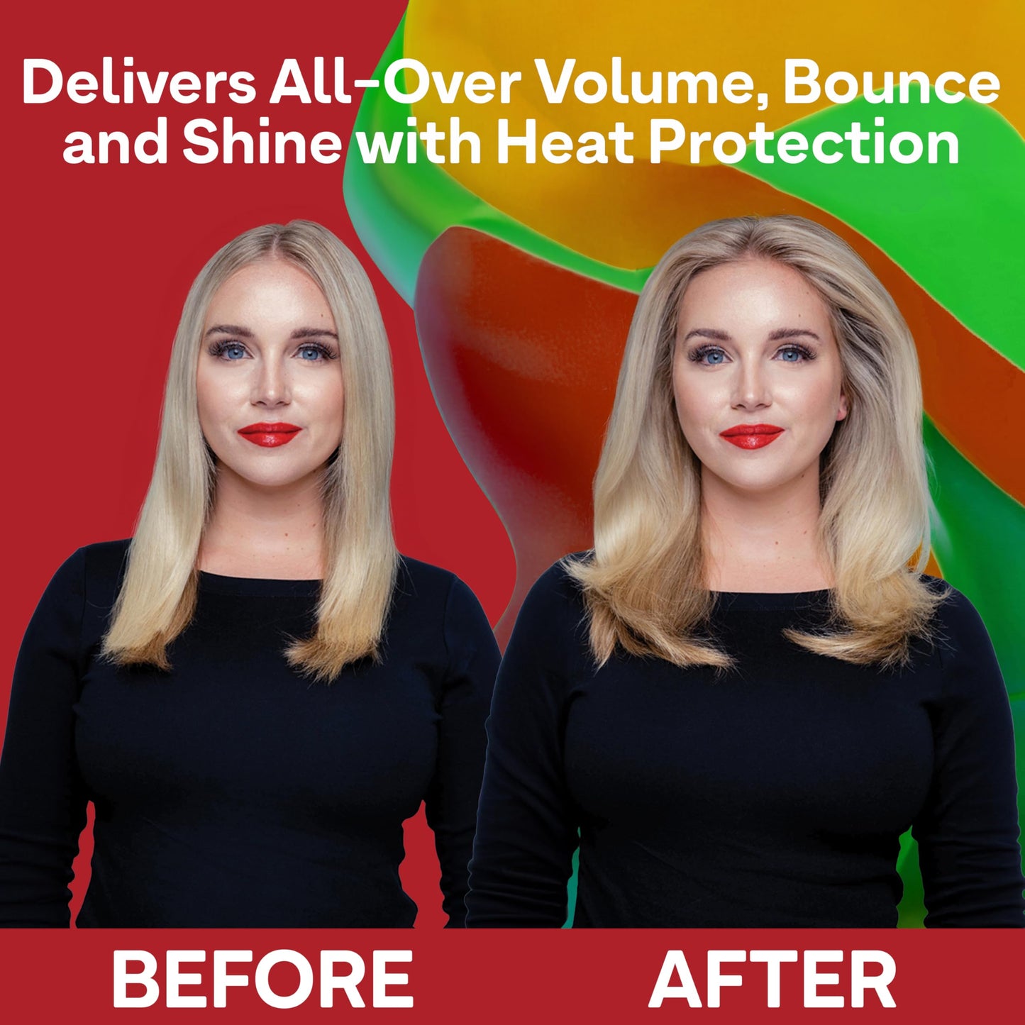 Black Colorproof Super Plump Whipped Bodifying Hair Mousse 7.5 Fl. Oz. Color-ProtectingMousse for Hair Volume, White Nectarine, Peony & Citrus Scent