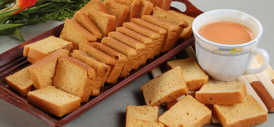 Gray Old Delhi Shahi Butter Egg Rusk/Toast/Butter Egg Toast/Rusk|Chai/Tea Time Partner/Traditional Handcrafted-850g(850g*1Pac)
