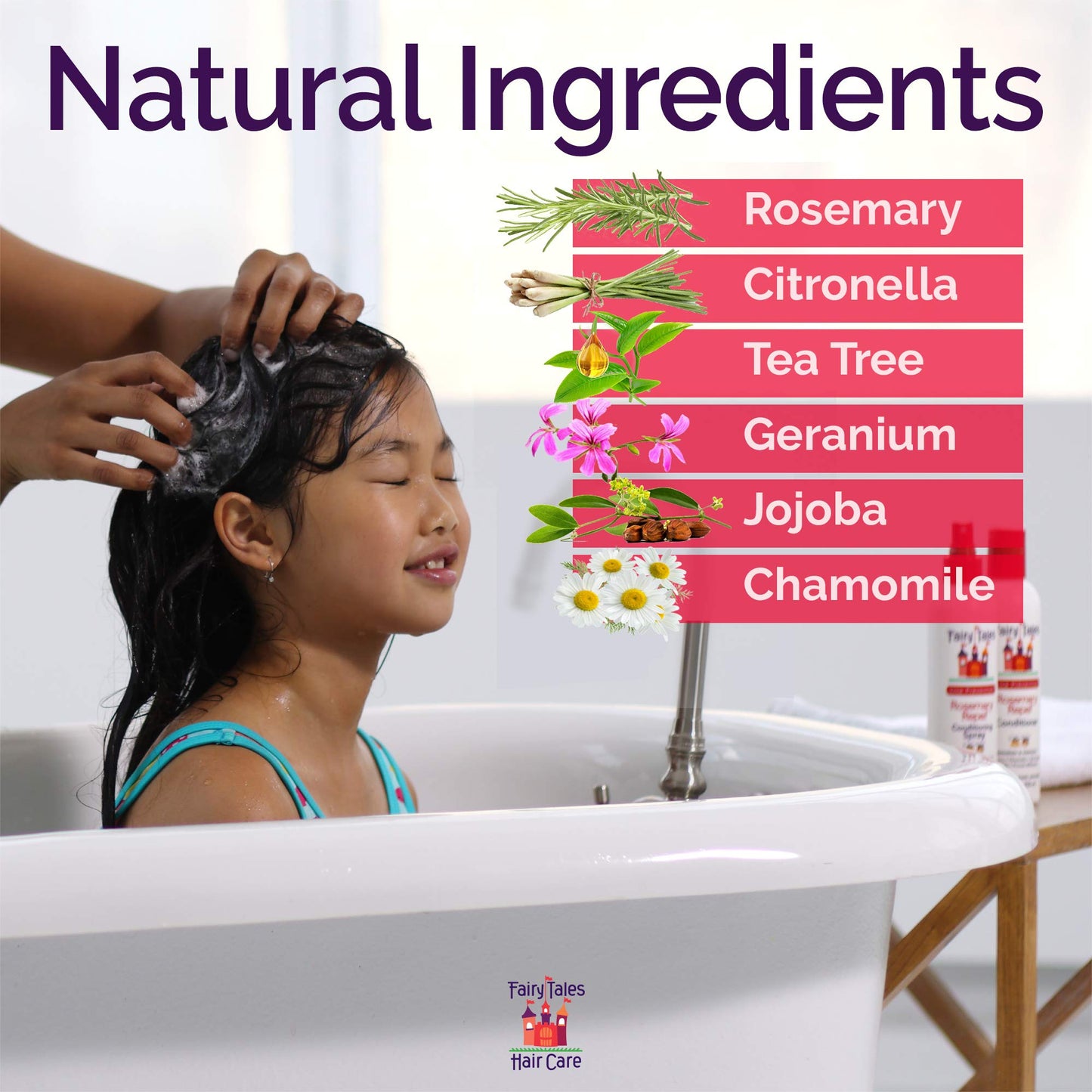 White Smoke Fairy Tales Rosemary Repel Shampoo, 12 Fl Oz (Pack of 2) for Lice Prevention