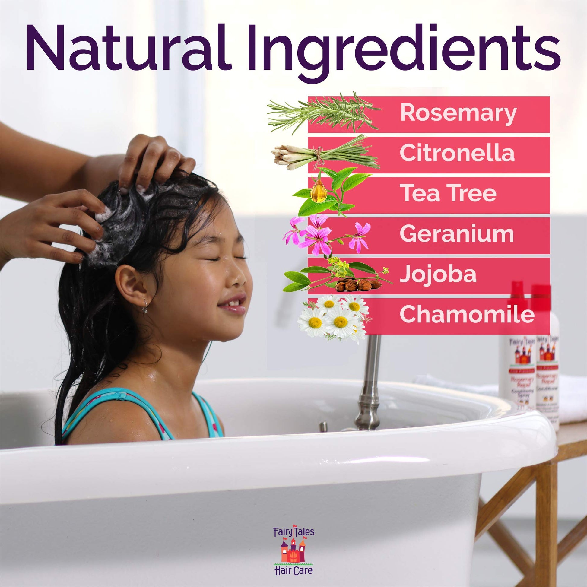 White Smoke Fairy Tales Rosemary Repel Shampoo, 12 Fl Oz (Pack of 2) for Lice Prevention
