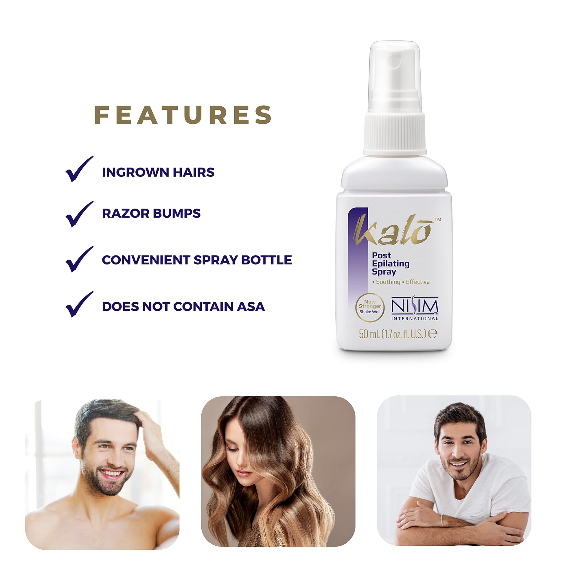 White Smoke NISIM Kalo Post Epilating Spray - 1.7 Ounce (50 milliliter)