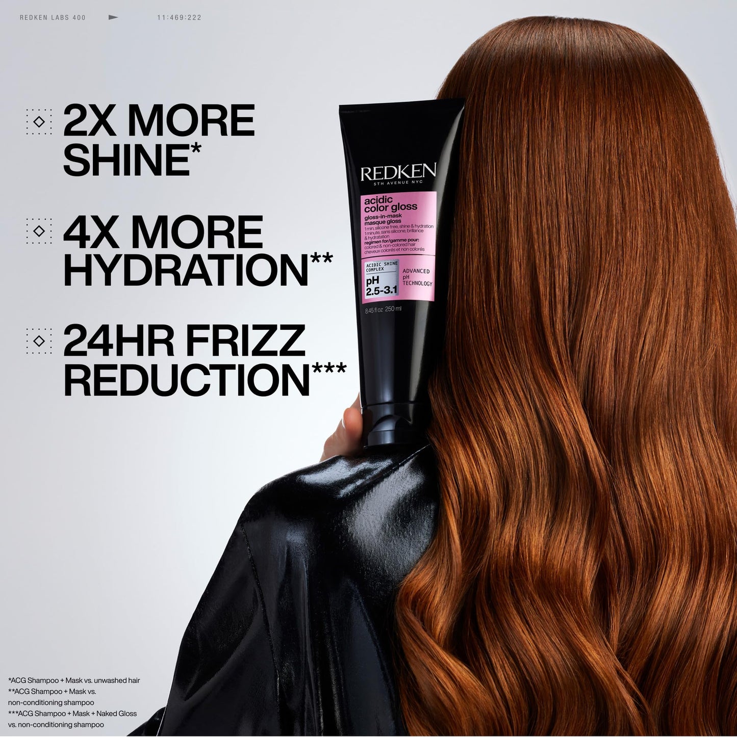 Light Gray Redken Acidic Color Gloss Gloss-in-Mask - 1-Minute High Shine Hair Treatment & Deep Hydration, Silicone-Free Mask for Dull or Color-Treated Hair, 1 Fl Oz