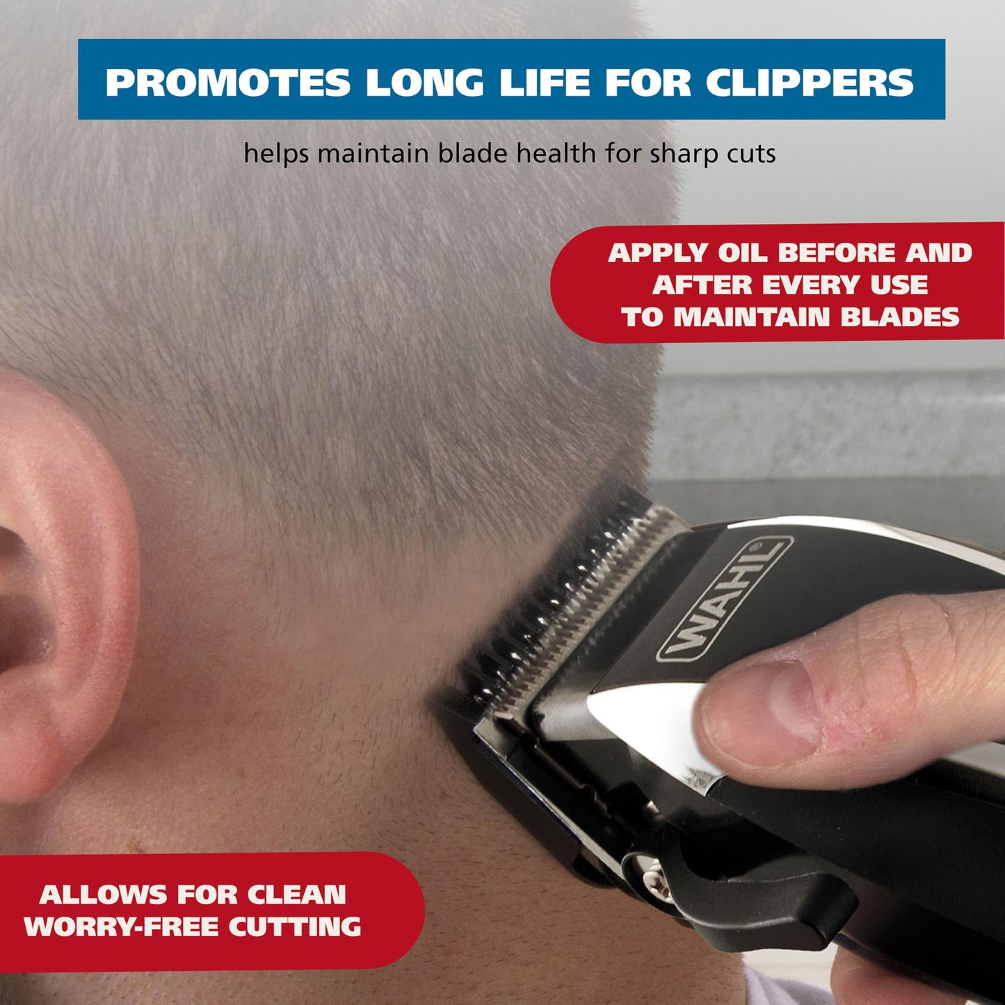 Light Slate Gray Wahl Total Care Blade Coolant Clipper Spray – For Hair Clippers & Beard Trimmers for Men, Model 3776P