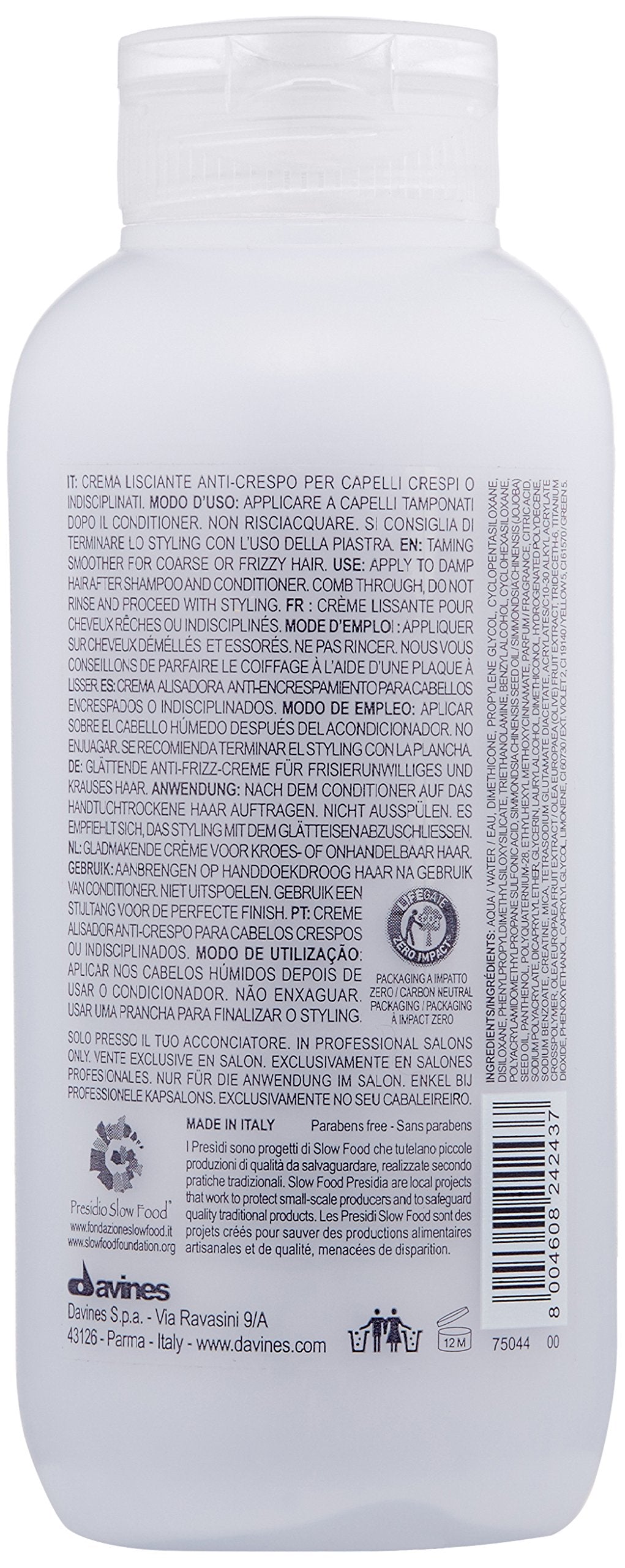 Lavender Davines LOVE Hair Smoother, Leave-On Cream To Smooth Frizzy, Unruly Or Wavy Hair Weightlessly, 5.07 Fl. Oz.