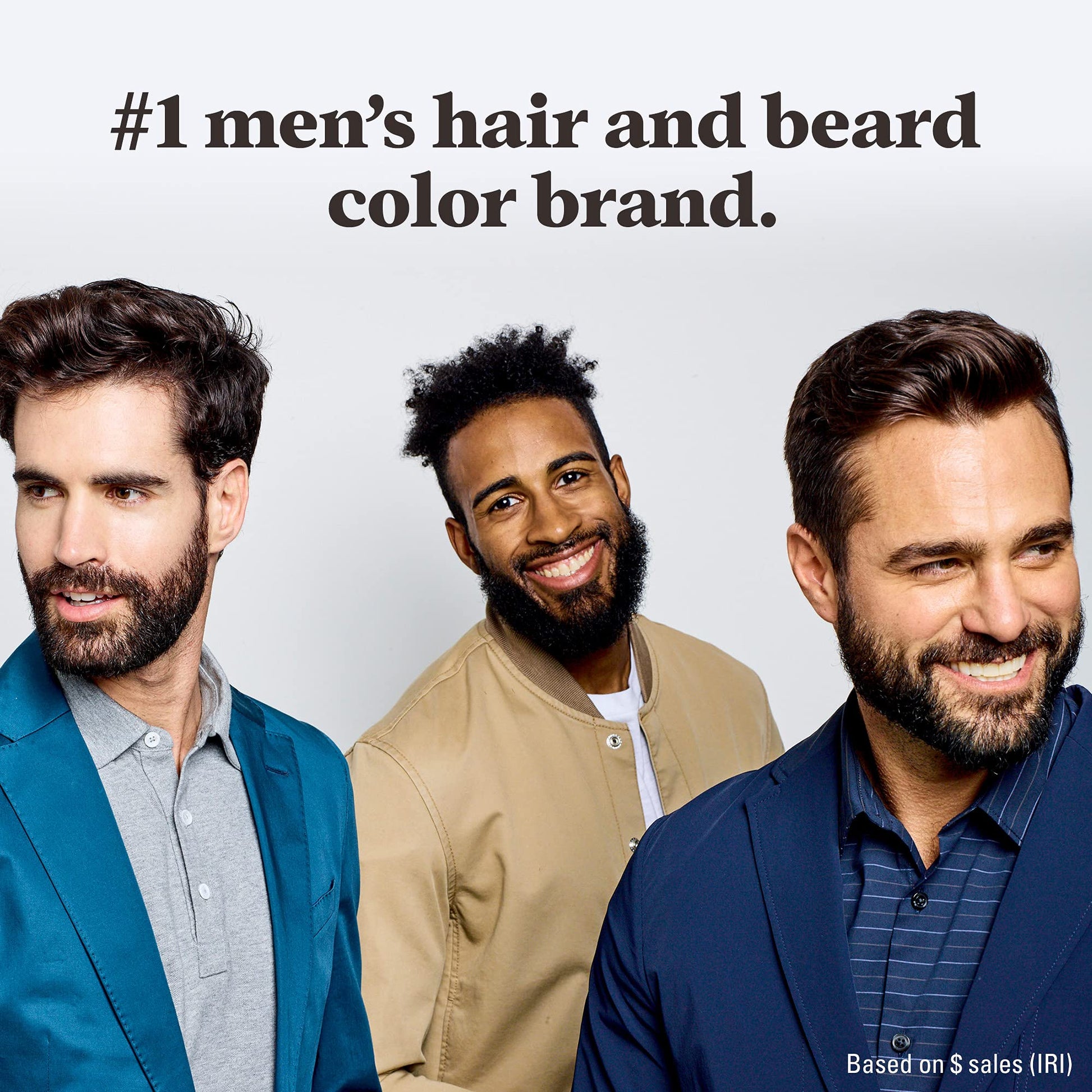 Lavender Just For Men Mustache & Beard multiple uses Beard Dye for Men with Brush Included, With Keratin Biotin Aloe and Coconut Oil for Healthy Facial Hair - Light Brown, M-25, Pack of 1 (Packaging May Vary)