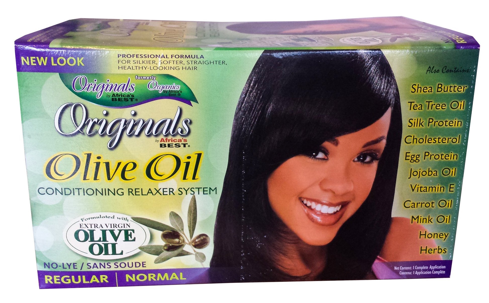 White Smoke Africa's Best Originals Olive Oil Conditioning Relaxer System for Women, Regular/Normal