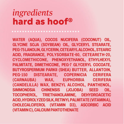 Light Pink Onyx Professional Hard as Hoof Nail Strengthening Cream, Island Coconut Scent - Nail Growth and Conditioning Cuticle Cream Stops Splits, Chips, Cracks & Strengthens Nails, 1 oz