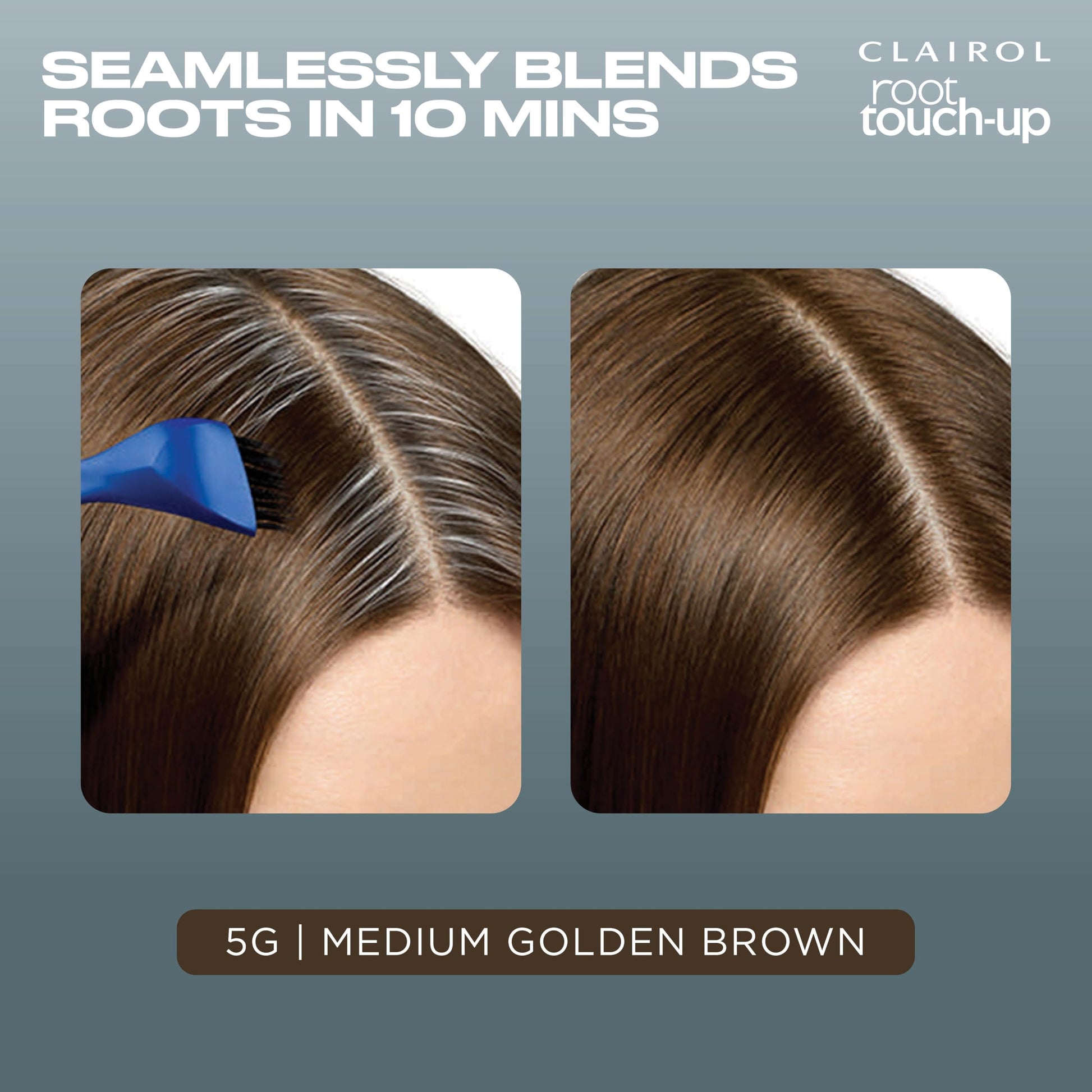 Dim Gray Clairol Root Touch-Up by Nice'n Easy Permanent Hair Dye, 5G Medium Golden Brown Hair Color| 100% Gray Coverage | Easy Brush Application | Matches Professional Salon Shades | Pack of 1