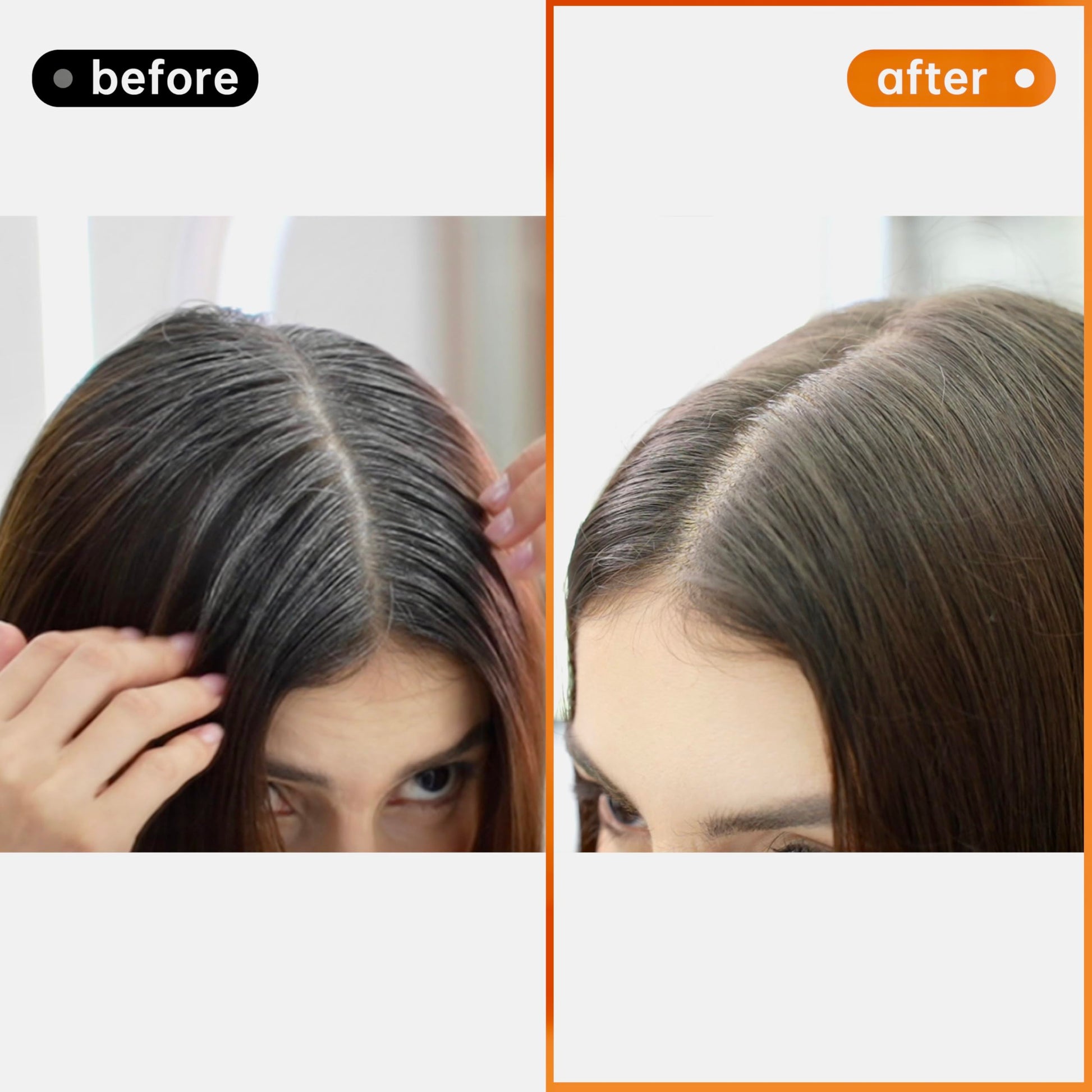 White Smoke Happy Innocent Hair Color Shampoo for Gray Hair - Hair Dye Shampoo, 4 In 1 Easy to use Natural & Long-Lasting Looking Ammonia Free(Dark Brown)