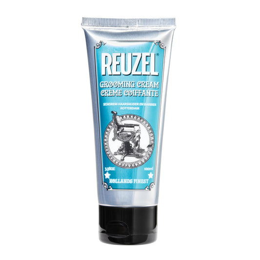 White Smoke REUZEL Grooming Cream, Pilable Natural Light Hold, Adds Texture and Definition, Moisturizing, Weightless, Easy To Wash Out, Water Based Formula, Sugary Rum Scent, 3.38 oz
