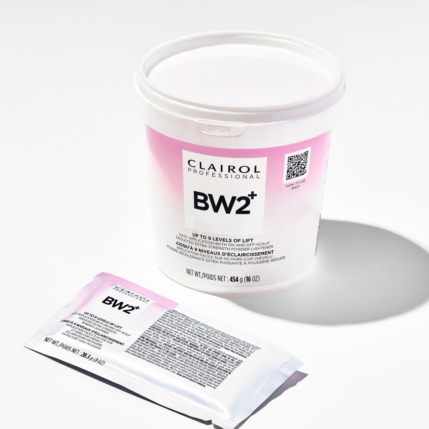 White Smoke Clairol Professional BW2+ Dedusted Extra Strength Powder Lightener for Hair Highlights, 32 oz.