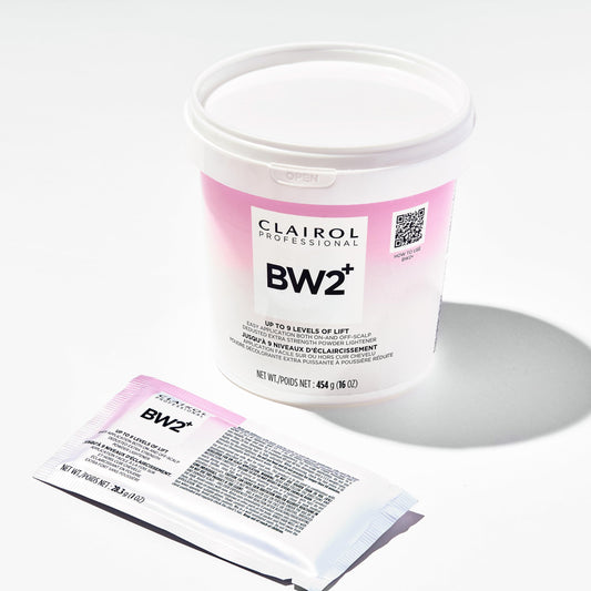 White Smoke Clairol Professional BW2+ Dedusted Extra Strength Powder Lightener for Hair Highlights, 32 oz.