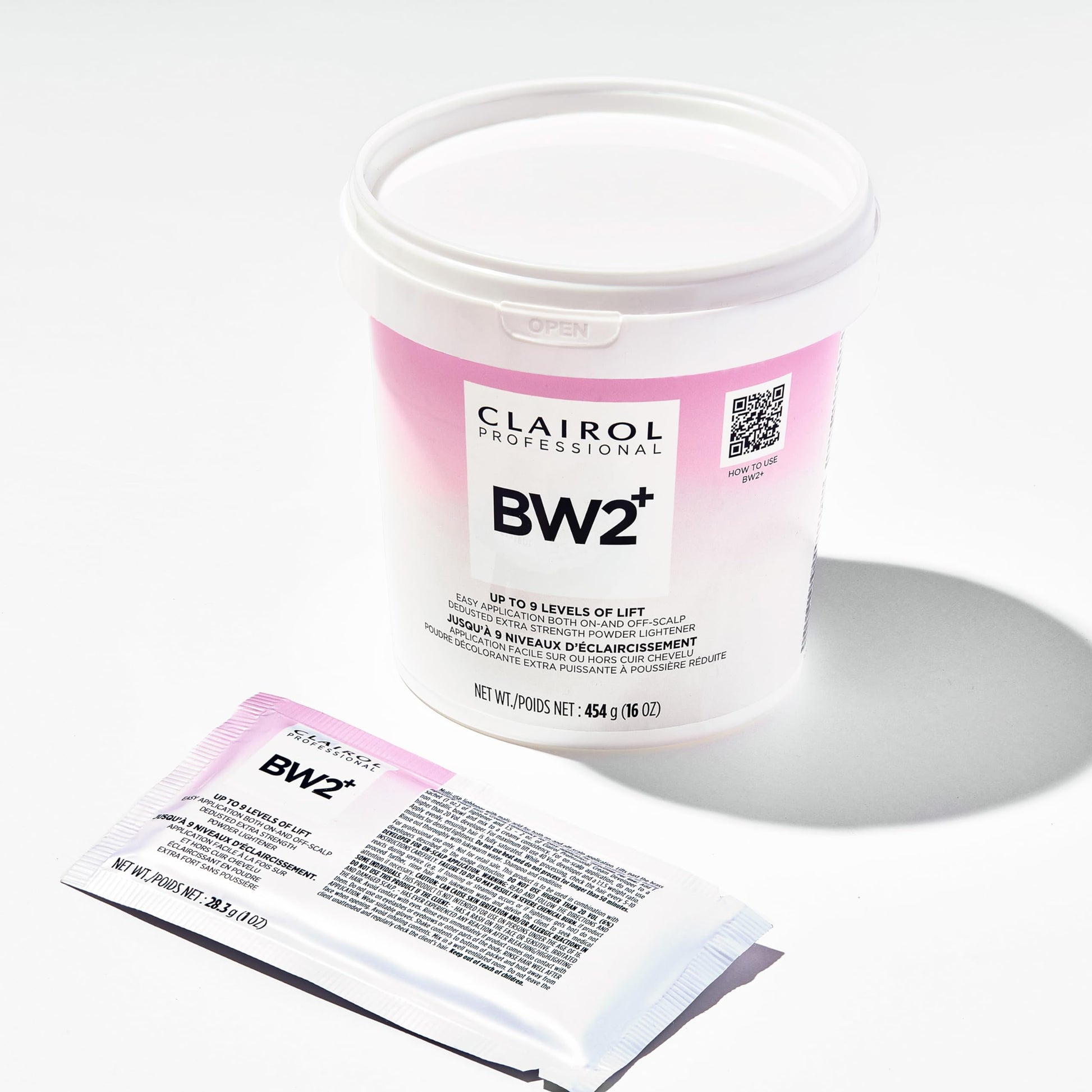 White Smoke Clairol Professional BW2+ Dedusted Extra Strength Powder Lightener for Hair Highlights, 8 oz.