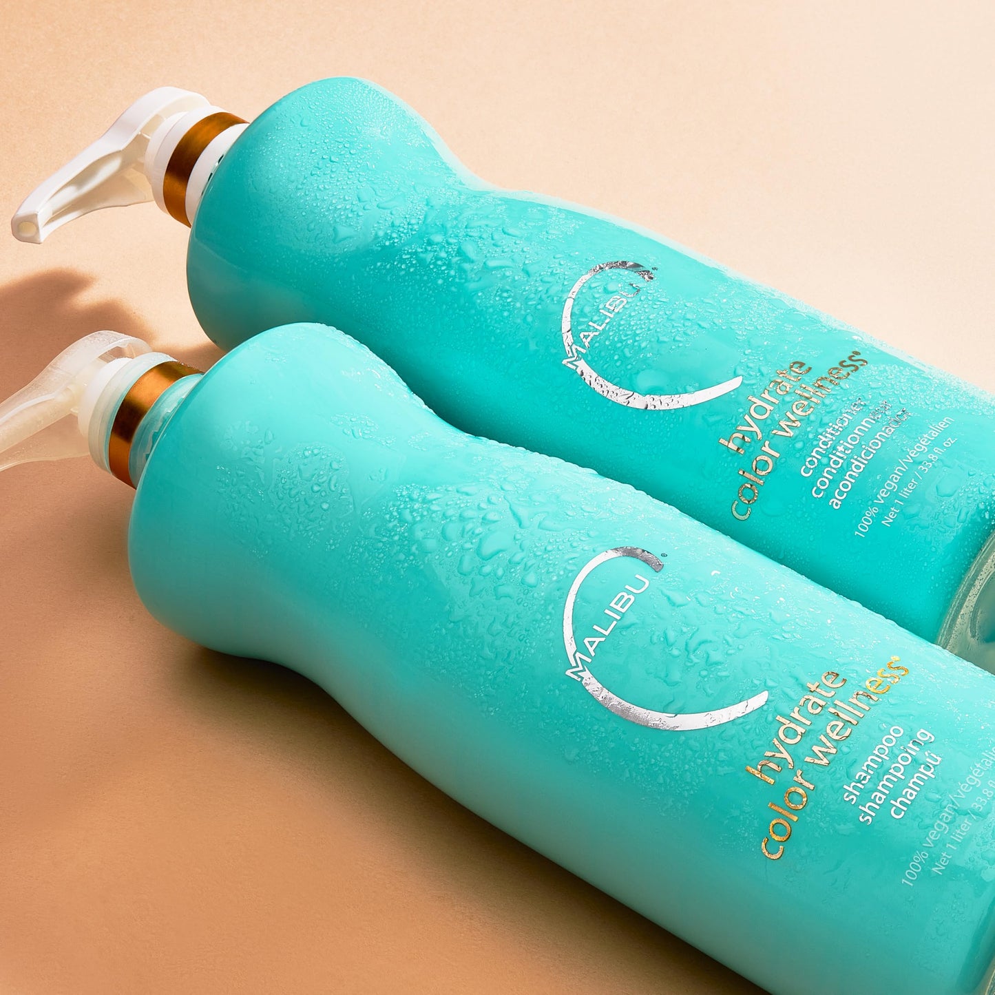 Antique White Malibu C Hydrate Color Wellness Duo - Hydrating Shampoo and Conditioner Set for Color-Treated Hair - Extends Color Vibrancy and Longevity - Vegan & Sulfate-Free Hair Care