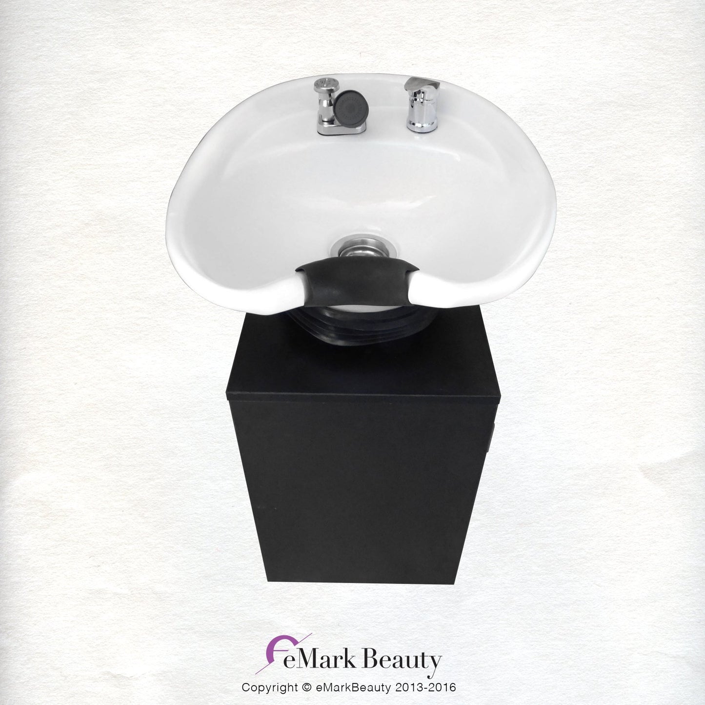 White Smoke White Ceramic Beauty Salon Backwash Shampoo Bowl Salon Sink with Shampoo Cabinet TLC-W07TC