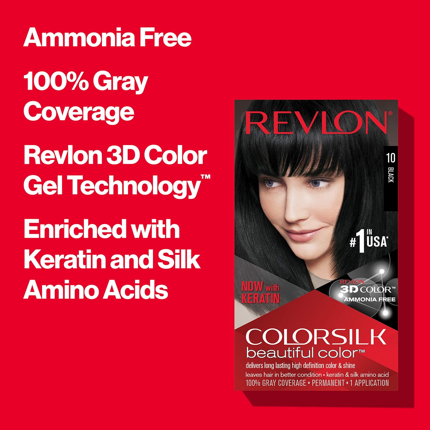 Red Revlon Colorsilk Hair Color 51 Light Brown, Pack of 5