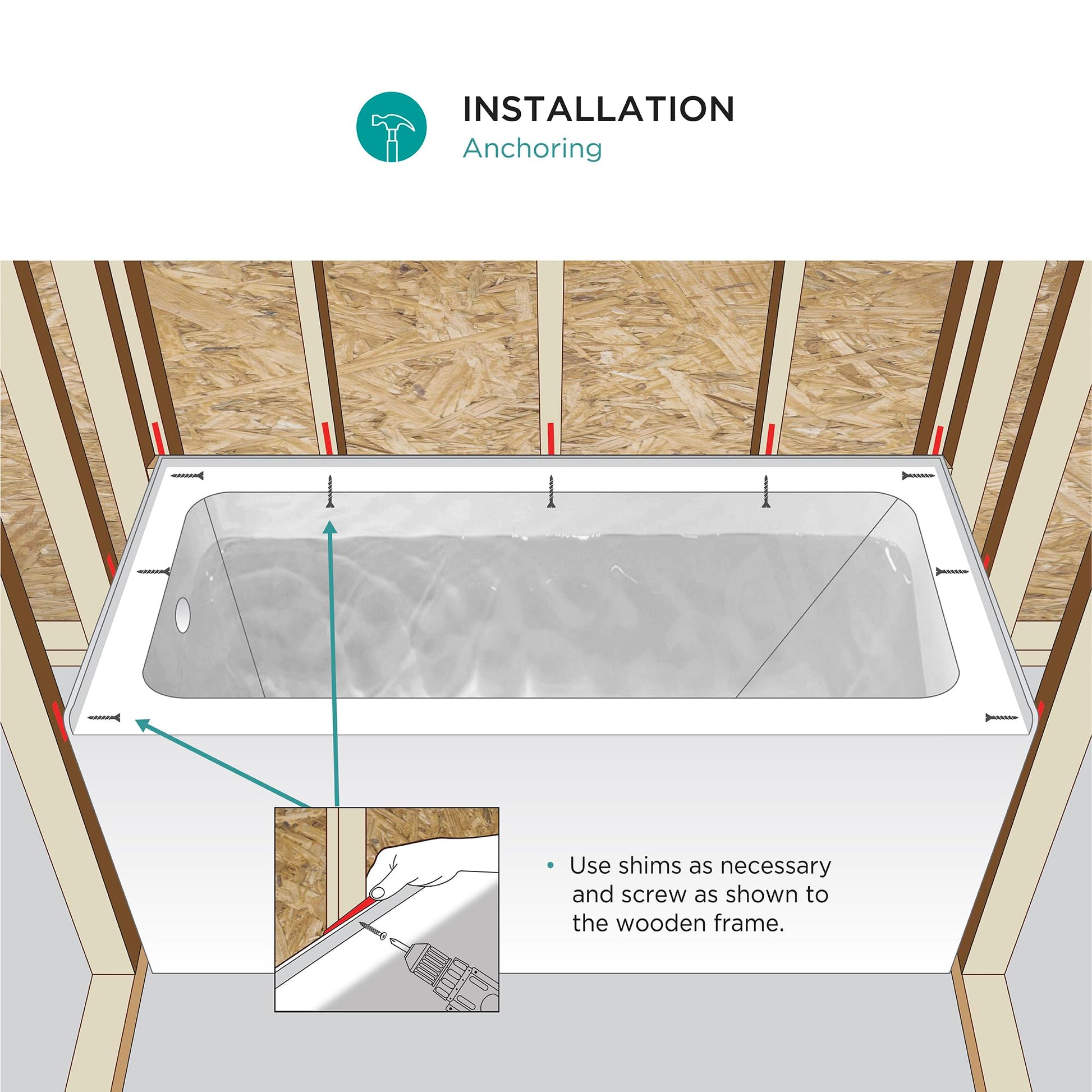 White Smoke Fine Fixtures Acrylic, Fiberglass Alcove Soaking Bathtub with Integral Apron Front in Glossy White - Right Hand Drain, 72" x 32"