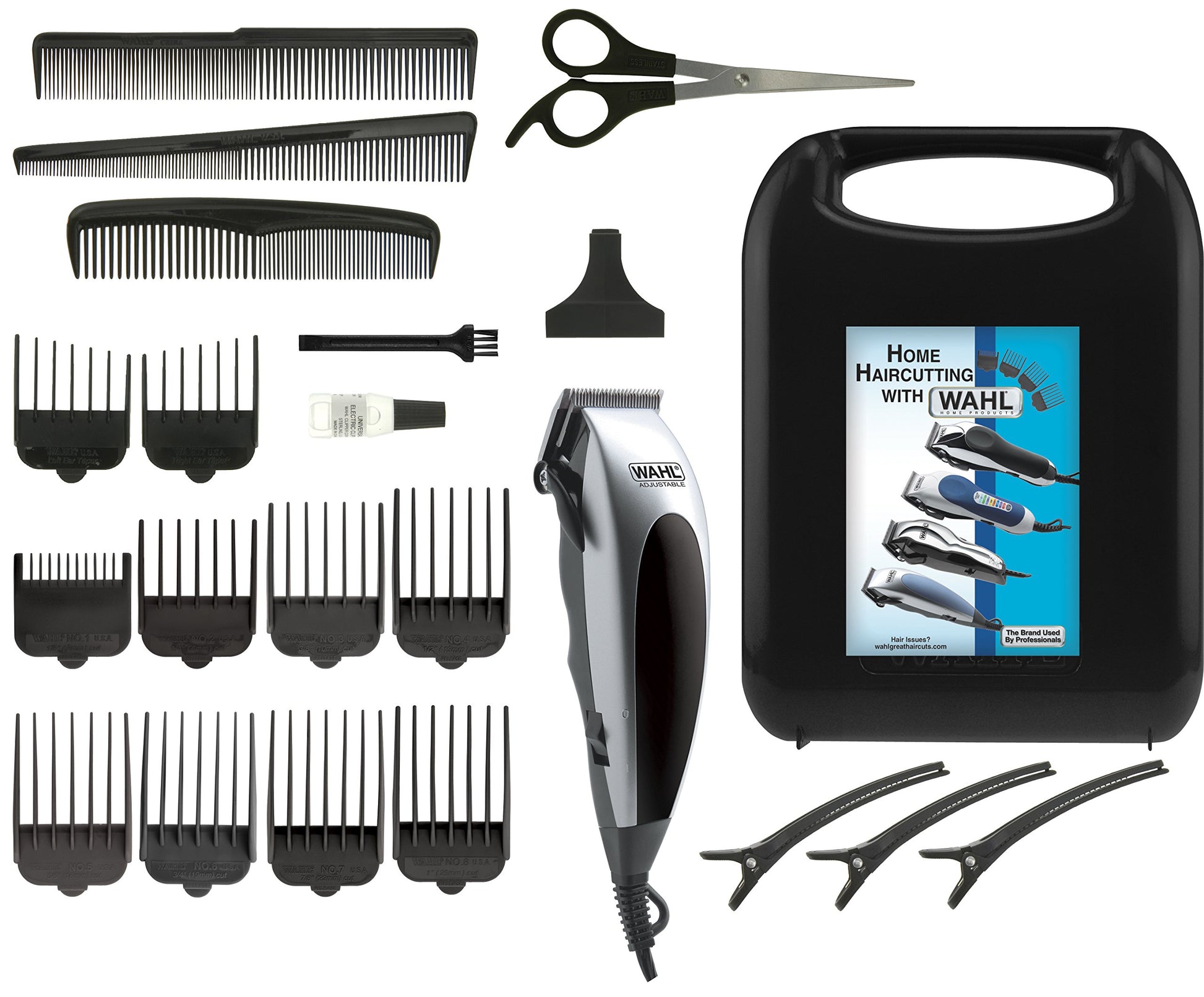 White Smoke Wahl 9243-004N HomePro 22-Piece Complete Haircut Kit