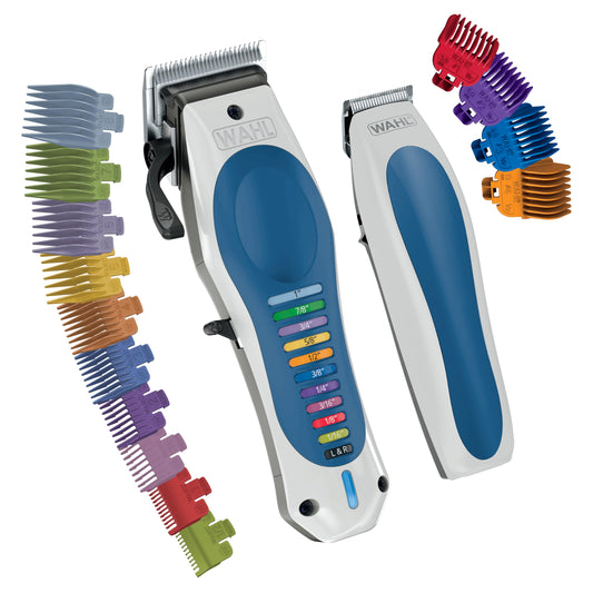 White Smoke Wahl Lithium Ion Color Pro Rechargeable Cordless Hair Clippers for Men with Smart Charge Technology and Battery Hair Trimmer for Convenient at Home Haircutting & Touch Ups - Model 3026594