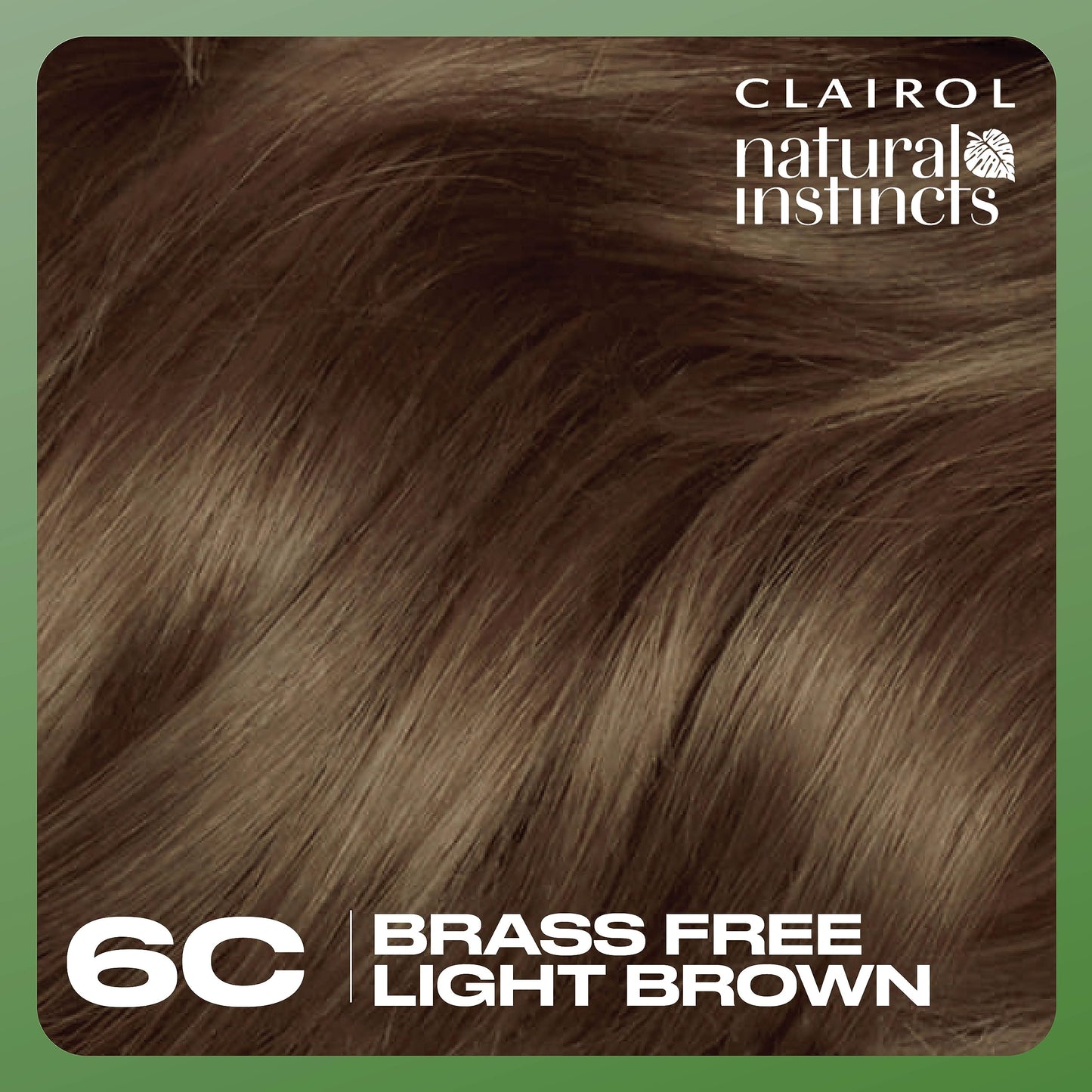 Dark Slate Gray Clairol Natural Instincts Demi-Permanent Hair Dye, 6C Light Brown Hair Color, Pack of 1