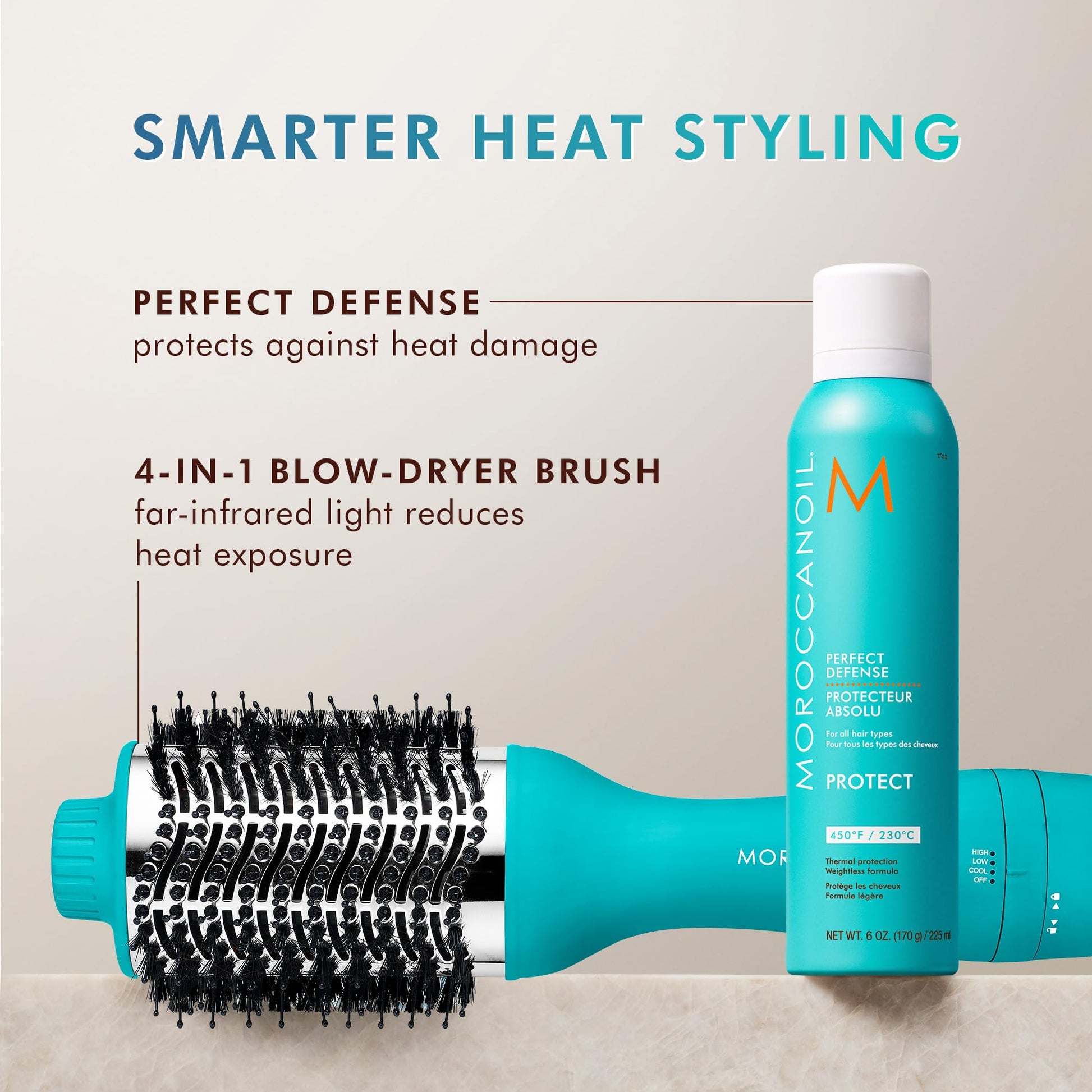 Lavender Moroccanoil Perfect Defense Heat Protectant, 2 Fl Oz
