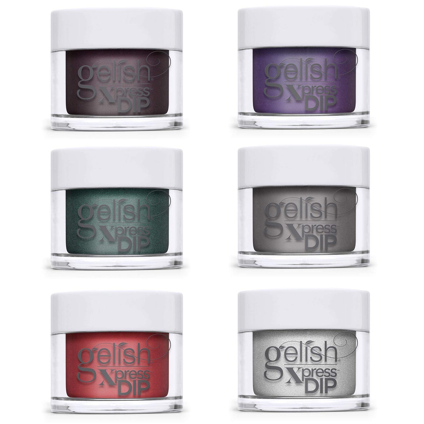 White Smoke Gelish Xpress Dip Disney Villains Complete Collection Bundle, 6 colors