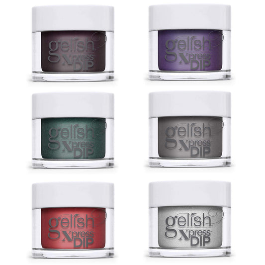 White Smoke Gelish Xpress Dip Disney Villains Complete Collection Bundle, 6 colors