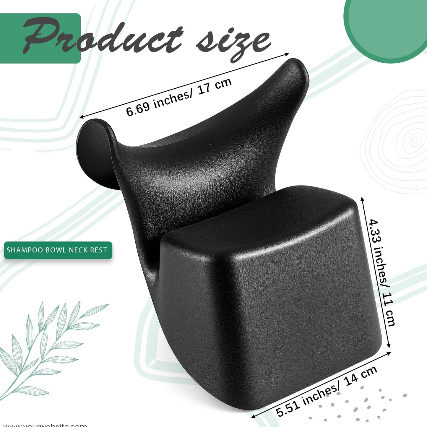 White Smoke Chunful Shampoo Bowl Neck Rest Silicone Hair Washing Tray Support for Sink Comfortable Salon Shampoo Bowl Neck Cushion Rest Pillow for Home Salon, Beauty Salons, Barbershop, Spa