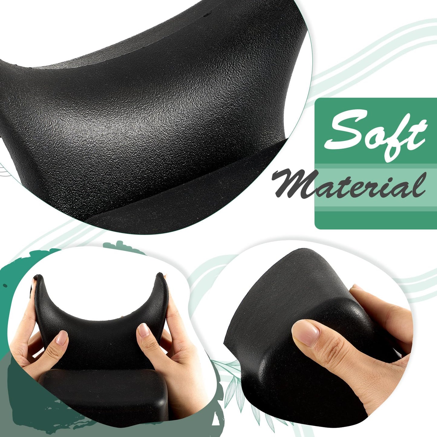 White Smoke Chunful Shampoo Bowl Neck Rest Silicone Hair Washing Tray Support for Sink Comfortable Salon Shampoo Bowl Neck Cushion Rest Pillow for Home Salon, Beauty Salons, Barbershop, Spa