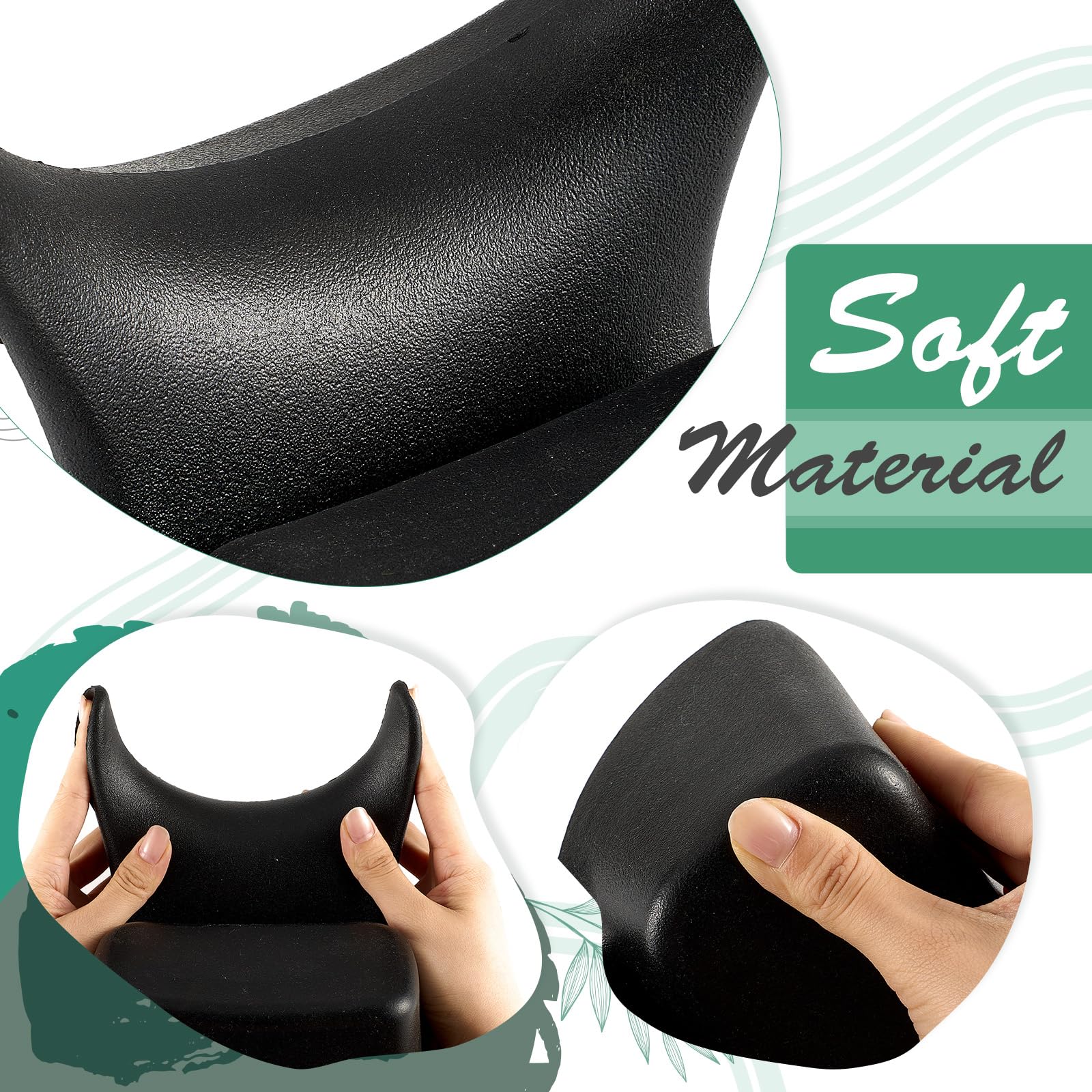 White Smoke Chunful Shampoo Bowl Neck Rest Silicone Hair Washing Tray Support for Sink Comfortable Salon Shampoo Bowl Neck Cushion Rest Pillow for Home Salon, Beauty Salons, Barbershop, Spa