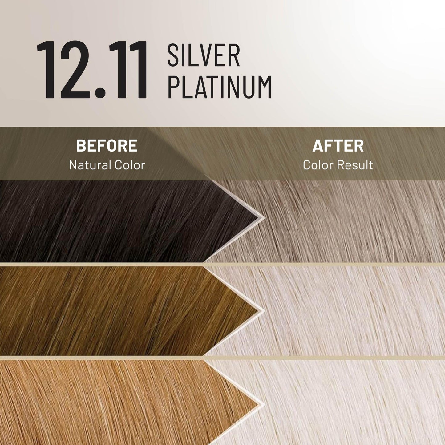 Light Gray Il Salone Milano Plex Rebuilder Permanent Hair Color Cream - 12.11 Silver Platinum Hair Dye - Professional Salon - Premium Quality - Protects and Restructures - Paraffin, Paraben, Ethyl Alcohol Free