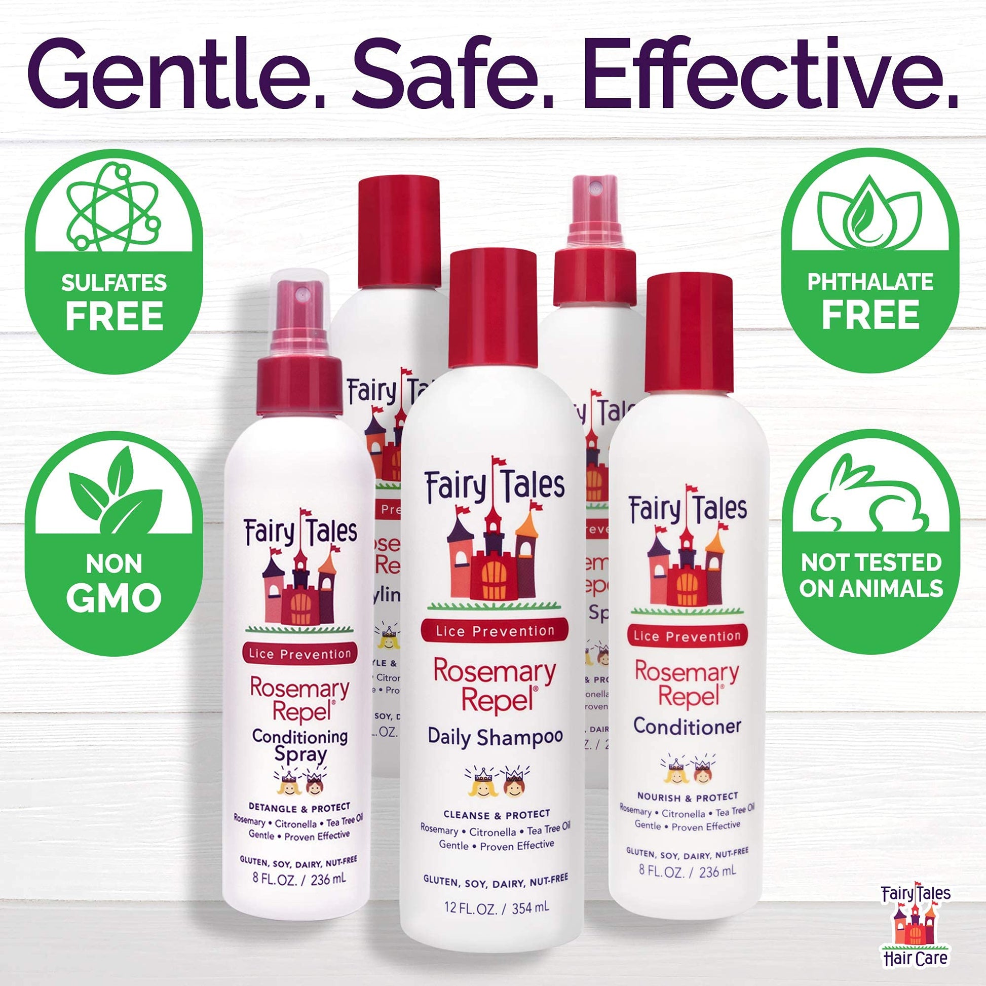 White Smoke Fairy Tales Rosemary Repel Conditioning Spray 8 oz Pack of Two