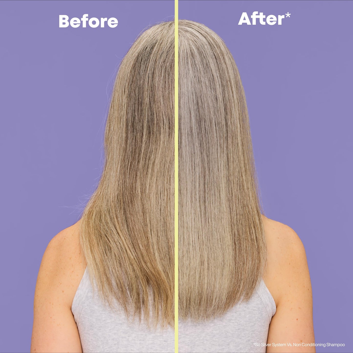 Light Slate Gray Matrix So Silver Purple Shampoo - Neutralizes Yellow Tones, Color Depositing, Brightening & Toning, Strengthens and Adds Shine, For Color Treated, Blonde, White and Platinum Hair, Vegan, 10.1 Fl Oz