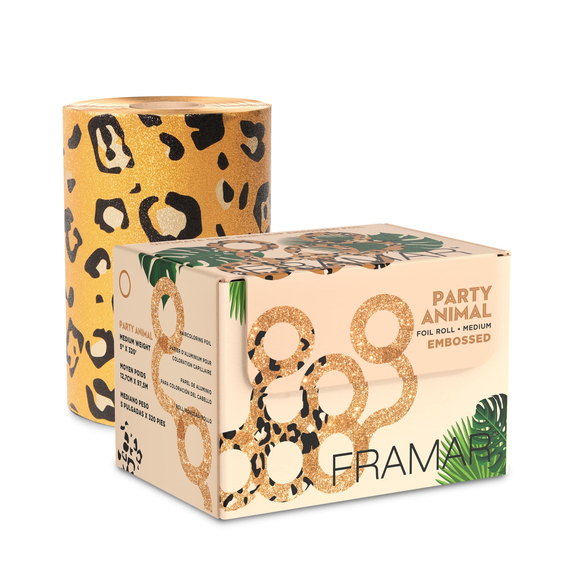 White Smoke FRAMAR Party Animal Hair Foil – Hair Foils For Highlighting Long Hair, Salon Foil For Hair Highlighting, Salon Foils For Hair Highlighting Kit, Salon Foils For Hair Stylist – 320 ft