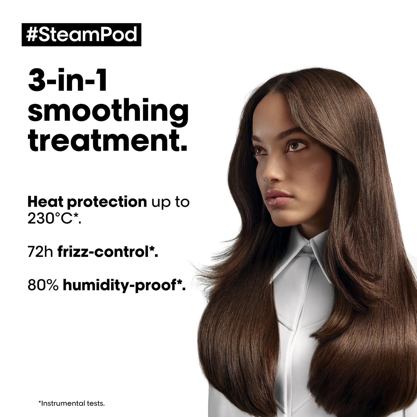White Smoke L'Oreal Professionnel Hair Treatment: SteamPod Smoothing Concentrate