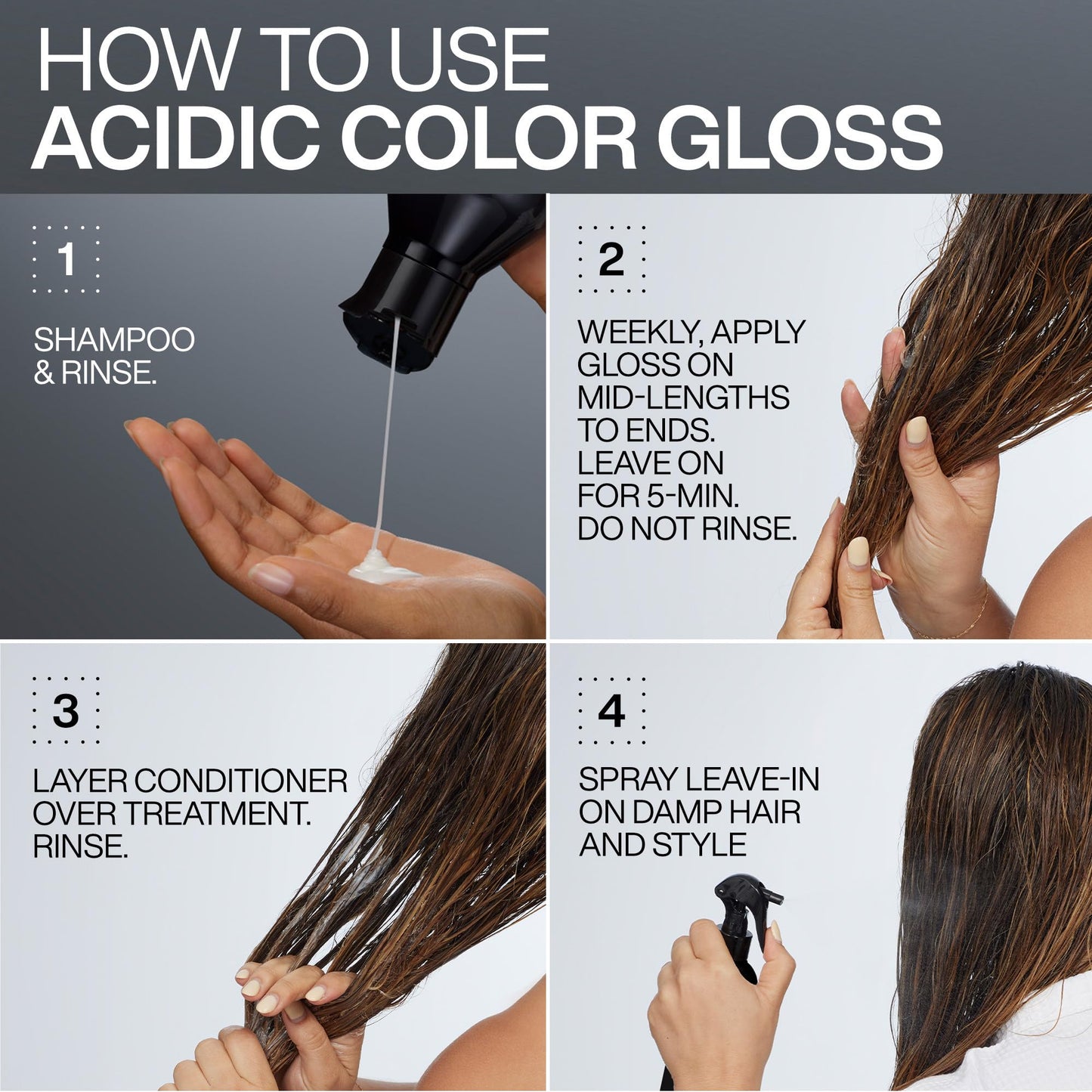 Lavender Redken Acidic Color Gloss Conditioner - Protects Vibrancy, Salon-Grade Hair Shine, For Color-Treated Hair, 1 Fl Oz