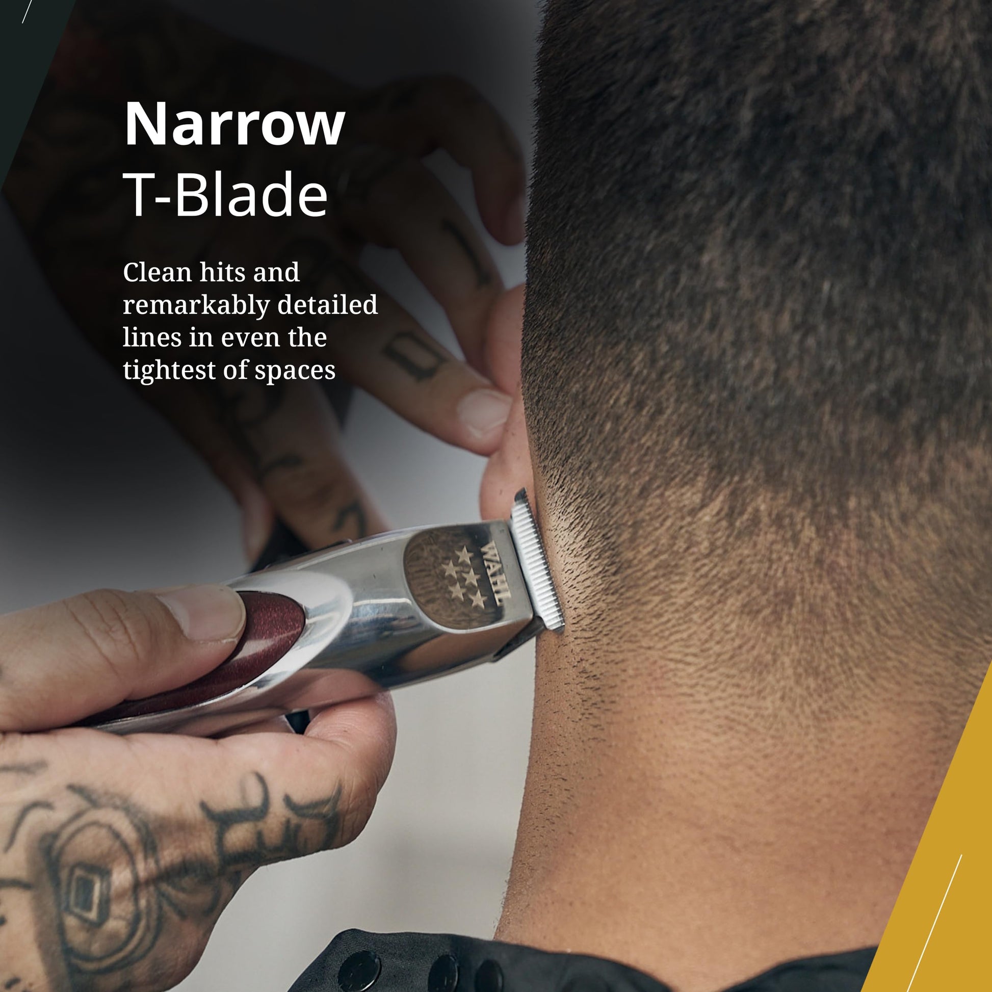 Black Wahl Professional Align T-Blade, High-Precision Replacement, Stainless Steel, Easy to Install, Durable, Fits Align Trimmers